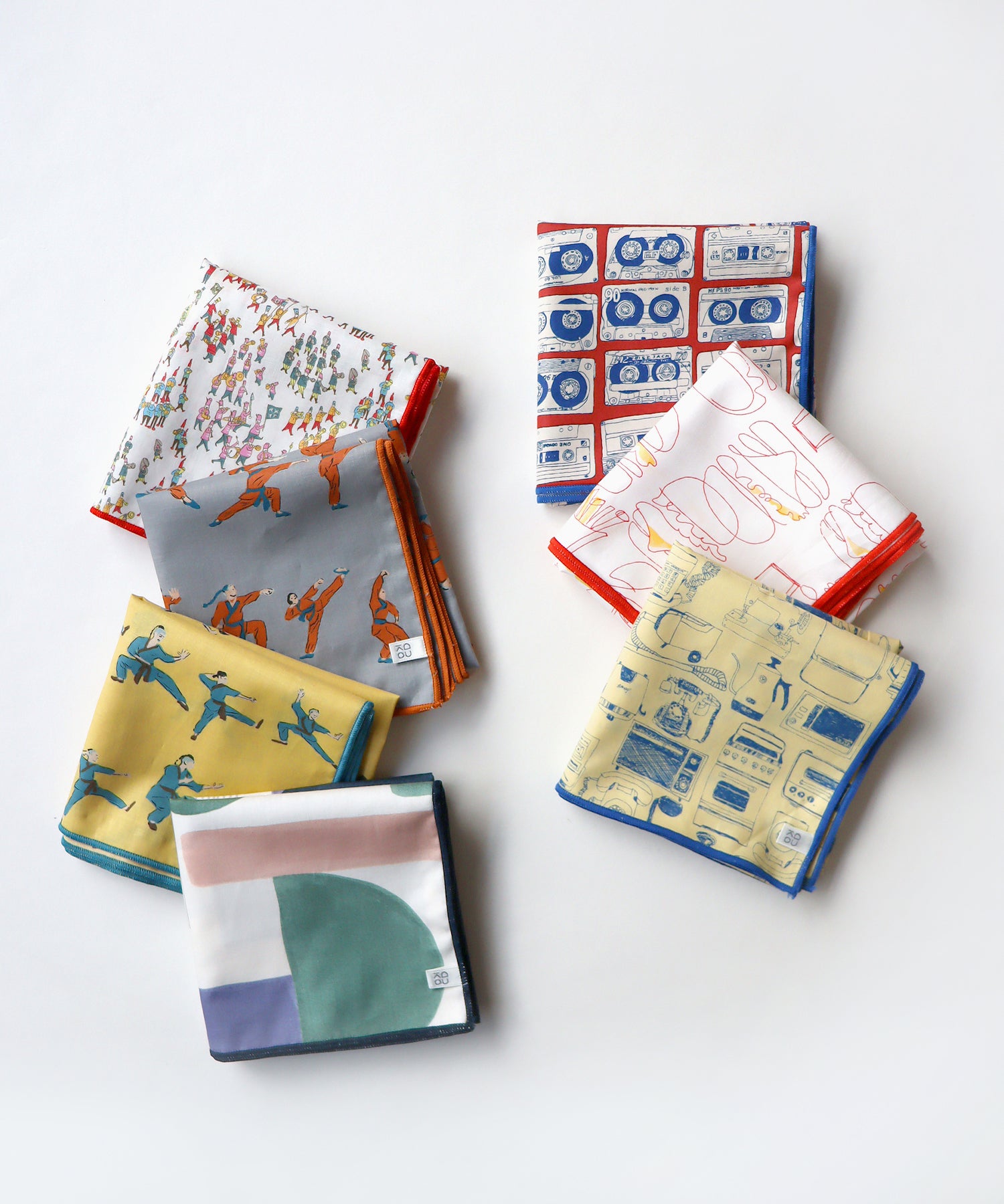 Caroline出品　ハンカチ　4枚 Amazon.co.jp: コージカンパニー ハンカチ レディース 25×25cm