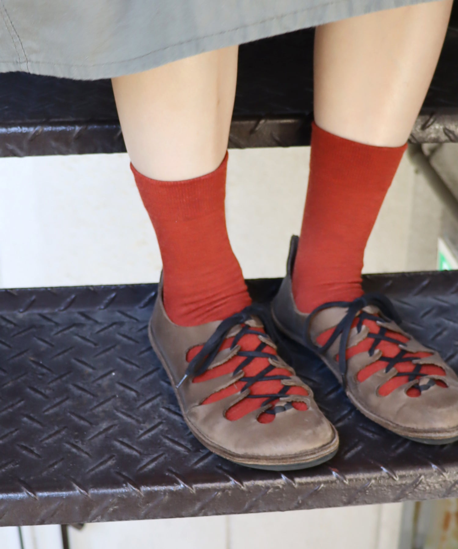 【1P】メランジハイゲージ ショートソックス