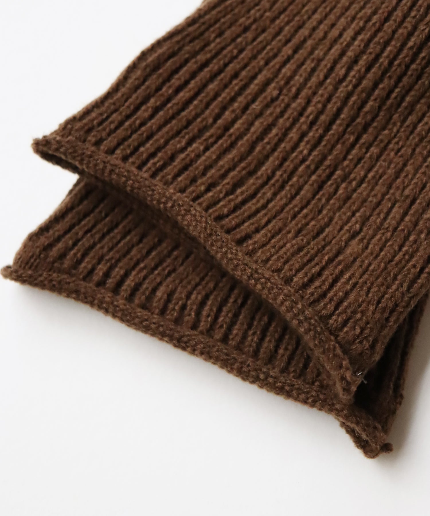 2WAY リブ&シャギー バイカラー アームウォーマー