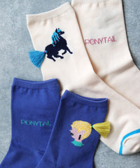 【2足組】ポニーテール ショートソックス