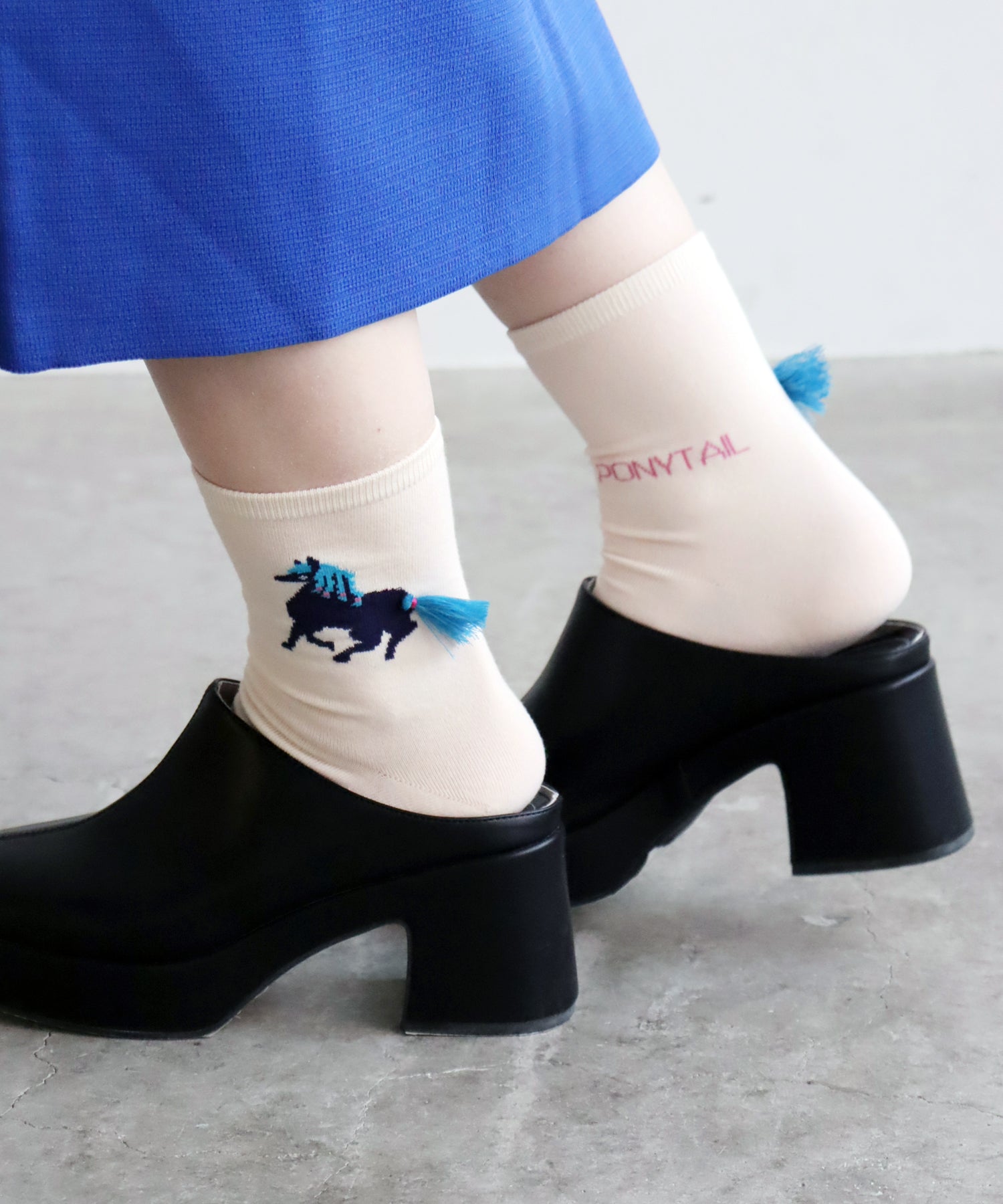 【2足組】ポニーテール ショートソックス