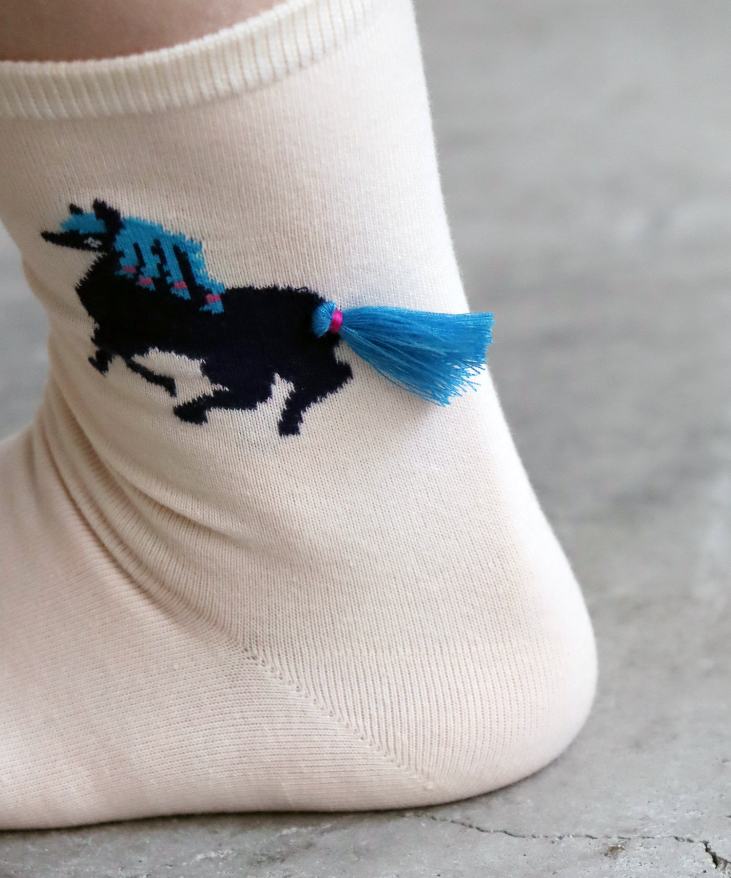 【2足組】ポニーテール ショートソックス