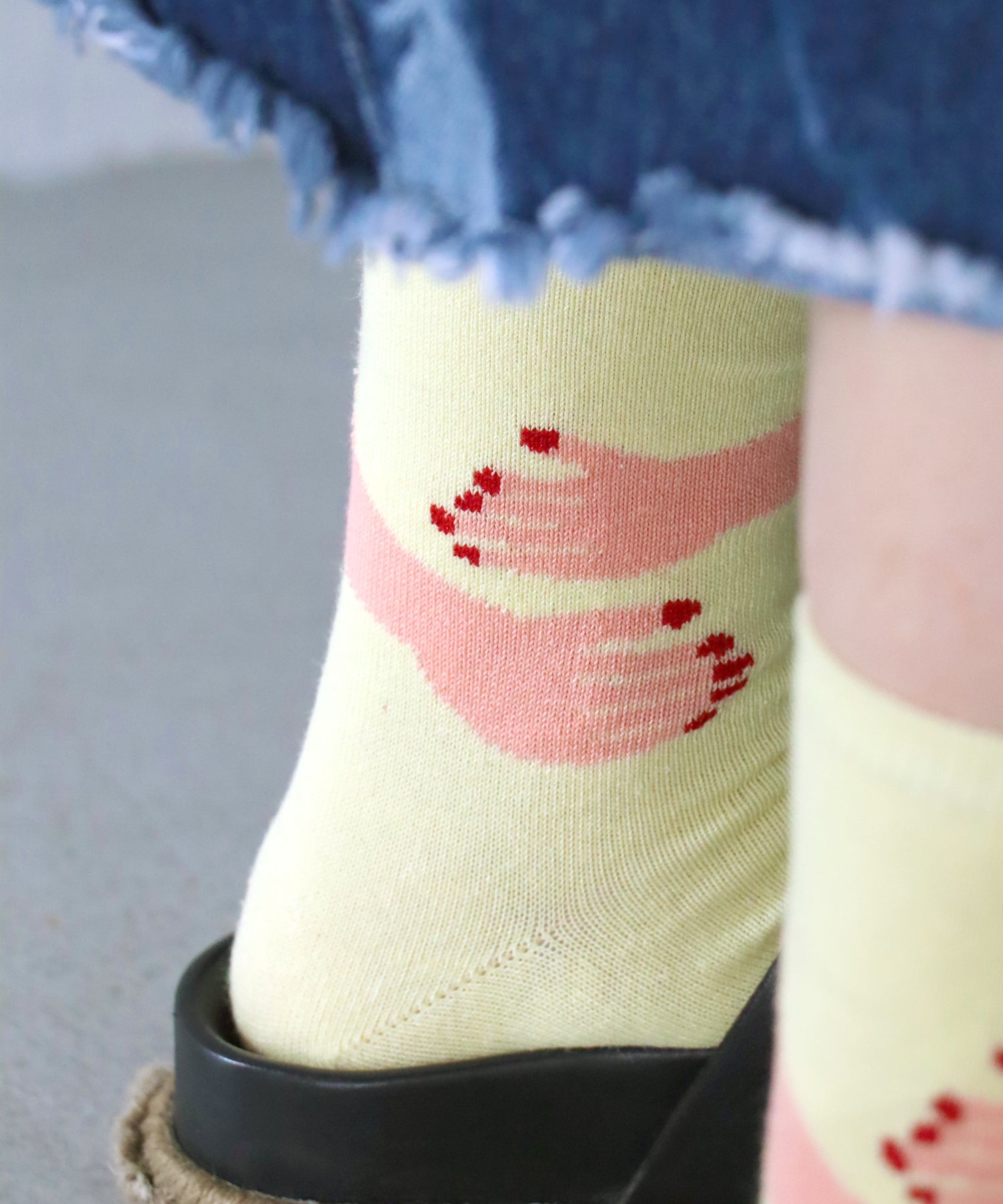 ホーミータイト！ 綿麻 ショートソックス｜2P