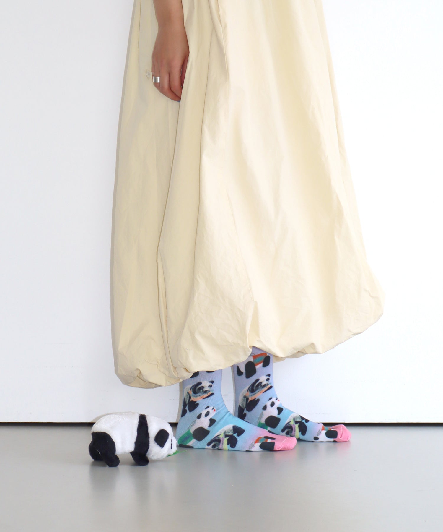 WONDER！パンダ！ プリント ショートソックス｜2P