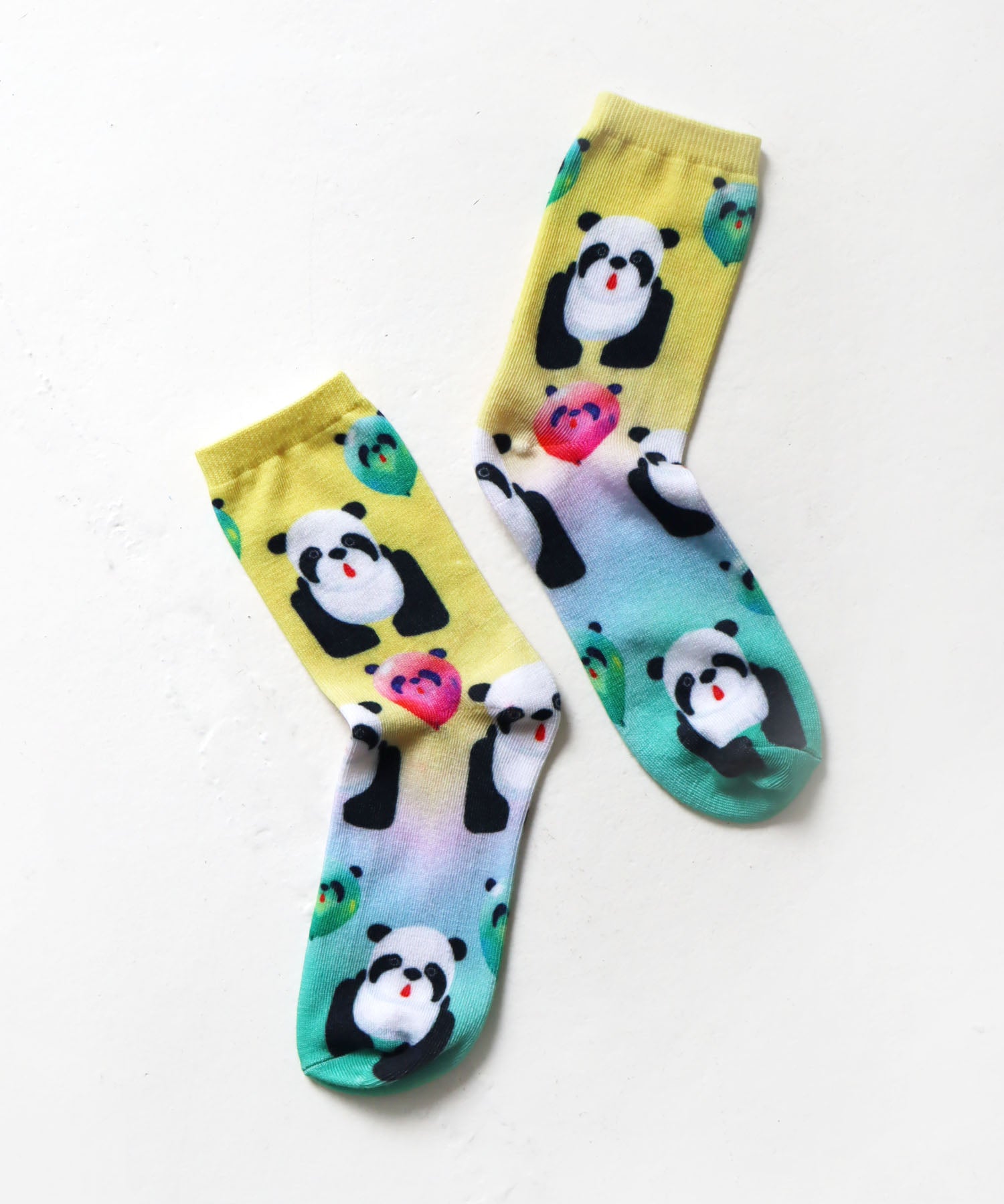 WONDER！パンダ！ プリント ショートソックス｜2P