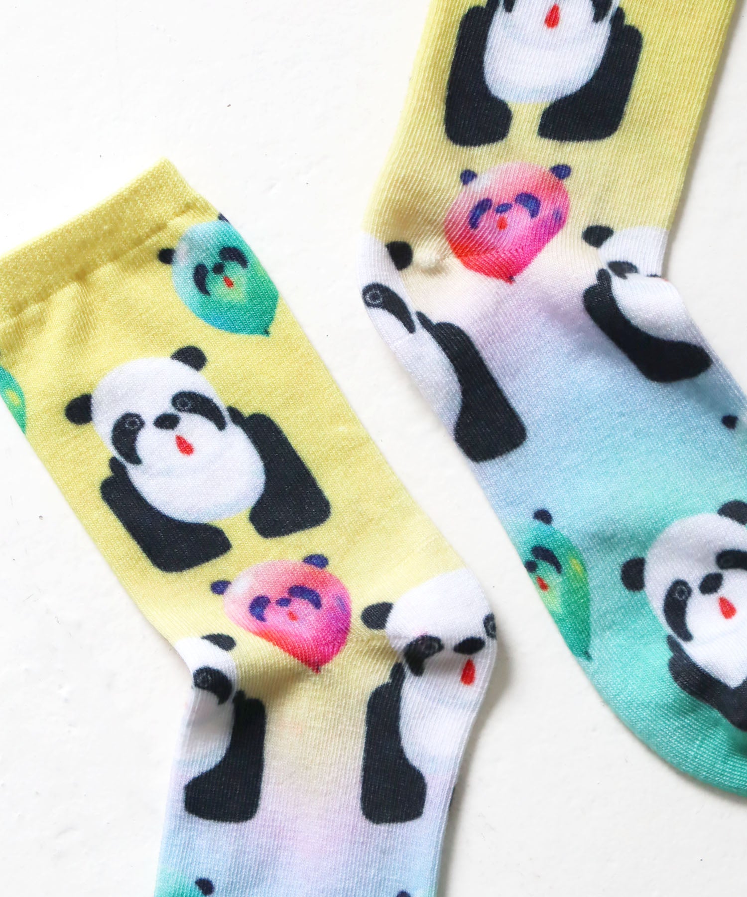 WONDER！パンダ！ プリント ショートソックス｜2P