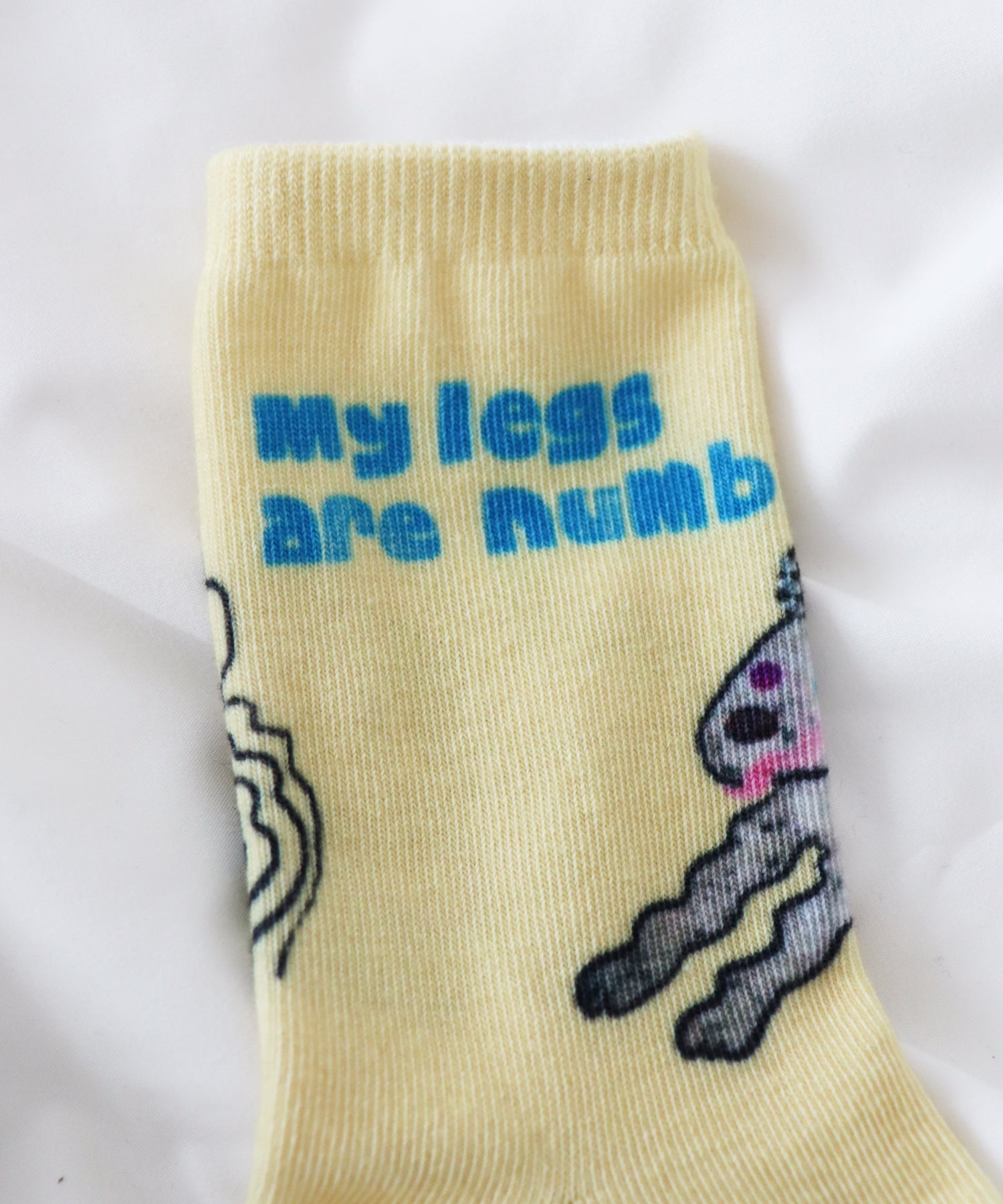 いま何してる？プリント ショートソックス｜2P