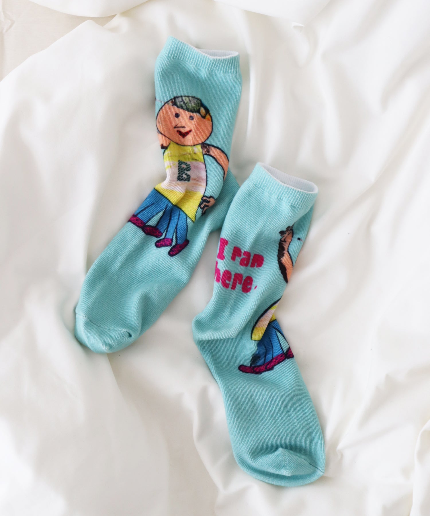 いま何してる？プリント ショートソックス｜2P