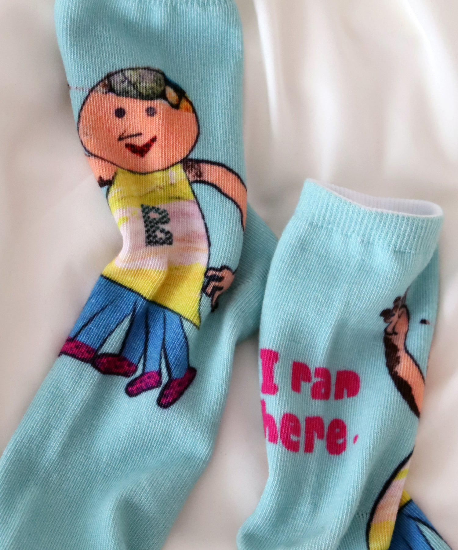 いま何してる？プリント ショートソックス｜2P