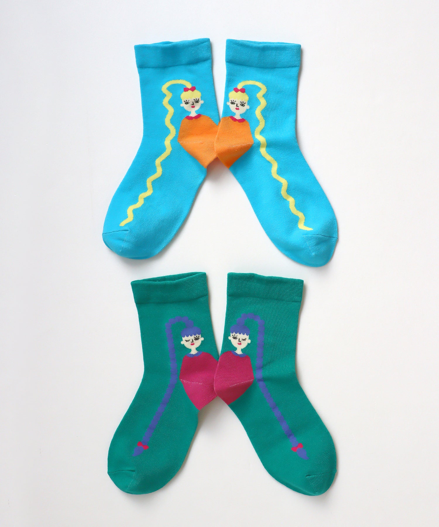 ロングヘア―ツインズ ショートソックス｜2P