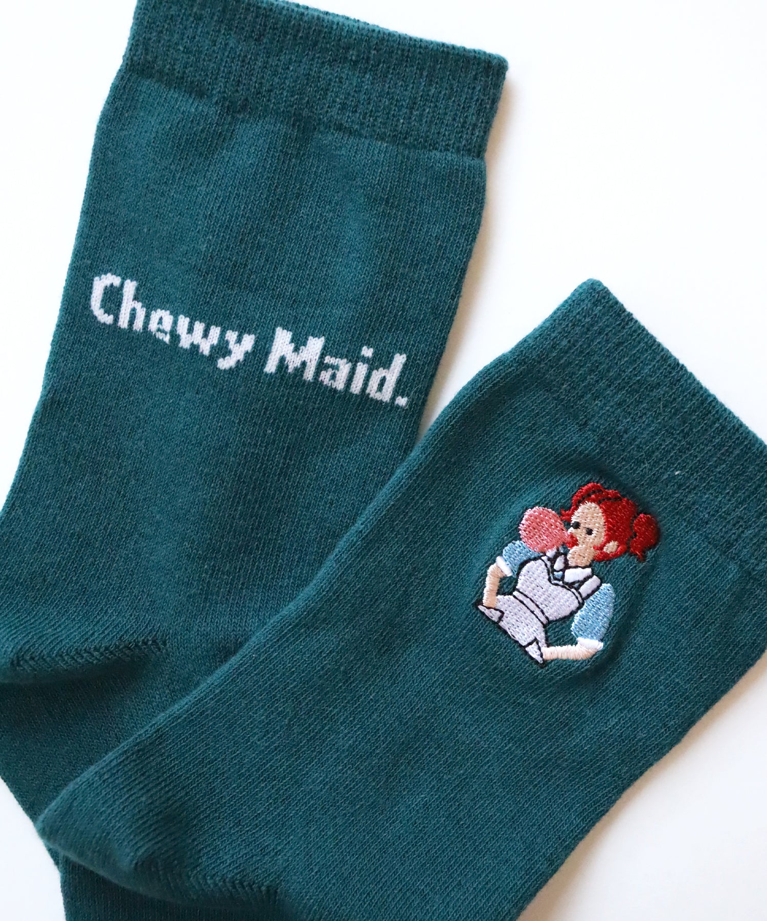 BAD GIRLS 刺繍 ショートソックス｜2P