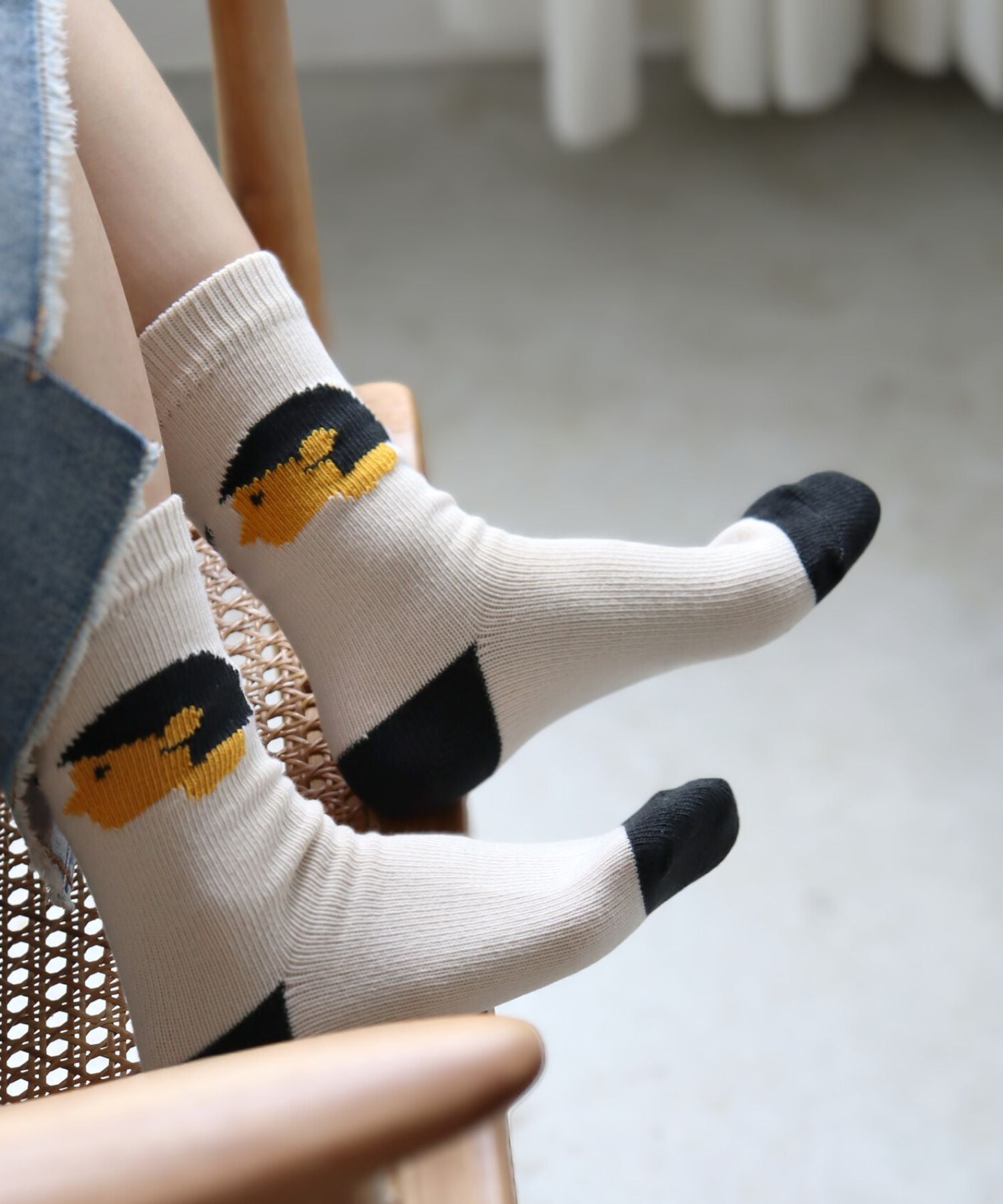 【2足組】BOY Meets GIRL ローゲージ クルーソックス