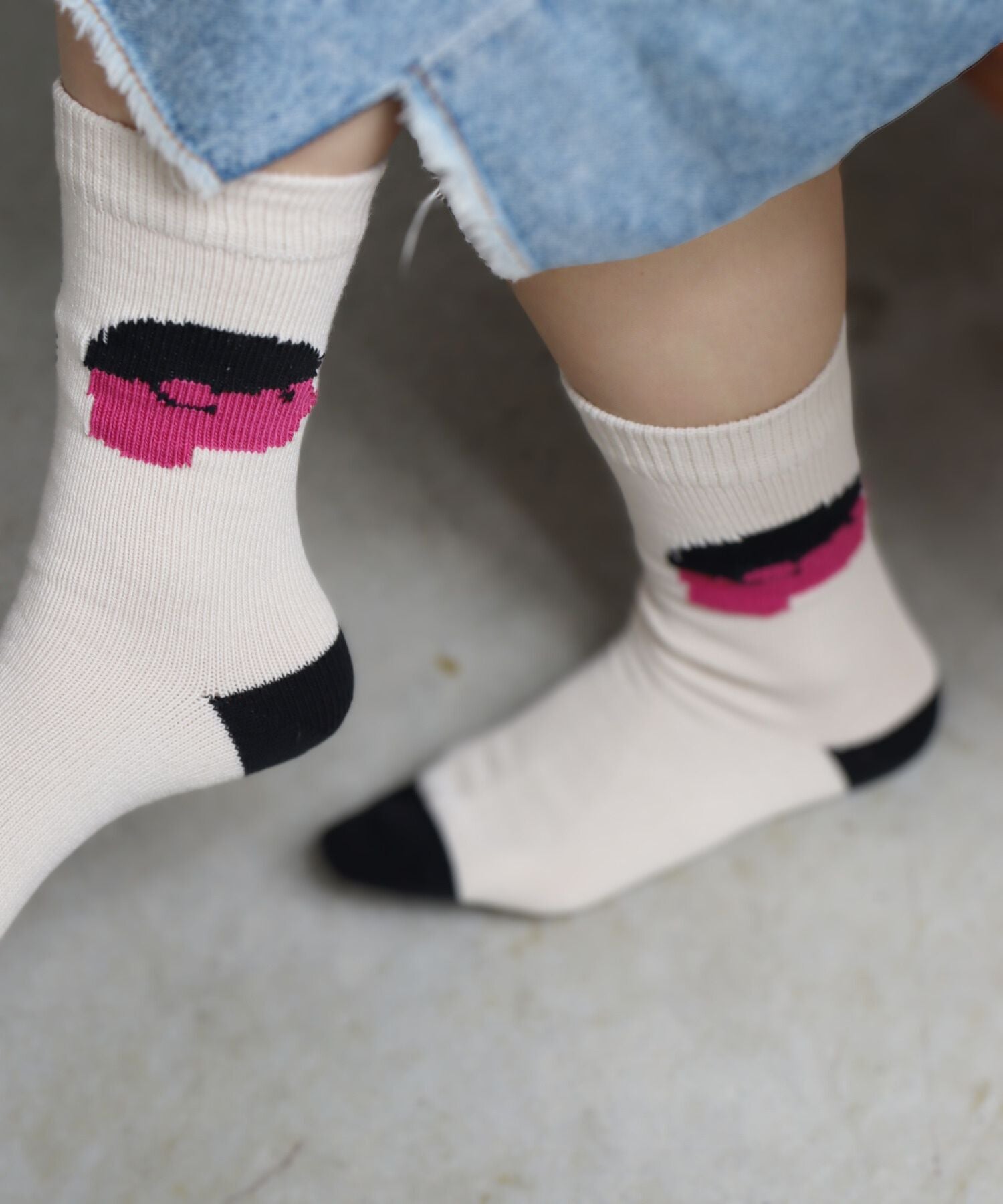 【2足組】BOY Meets GIRL ローゲージ クルーソックス