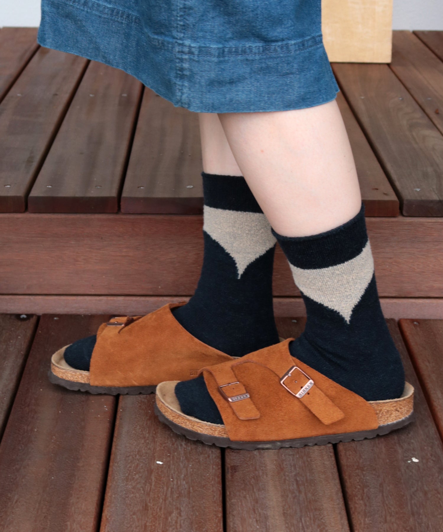 ○＆△ バルキー クルーソックス｜2P