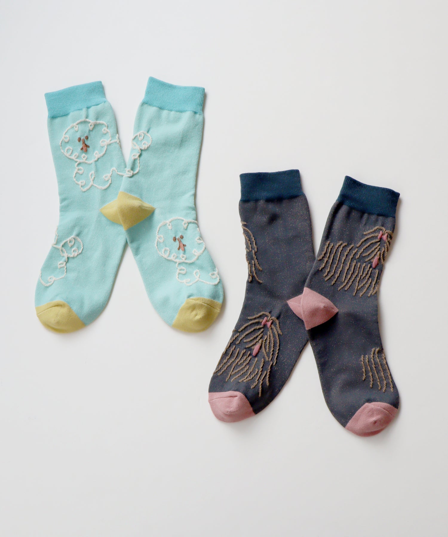 ドローイングドッグ クルーソックス｜2P