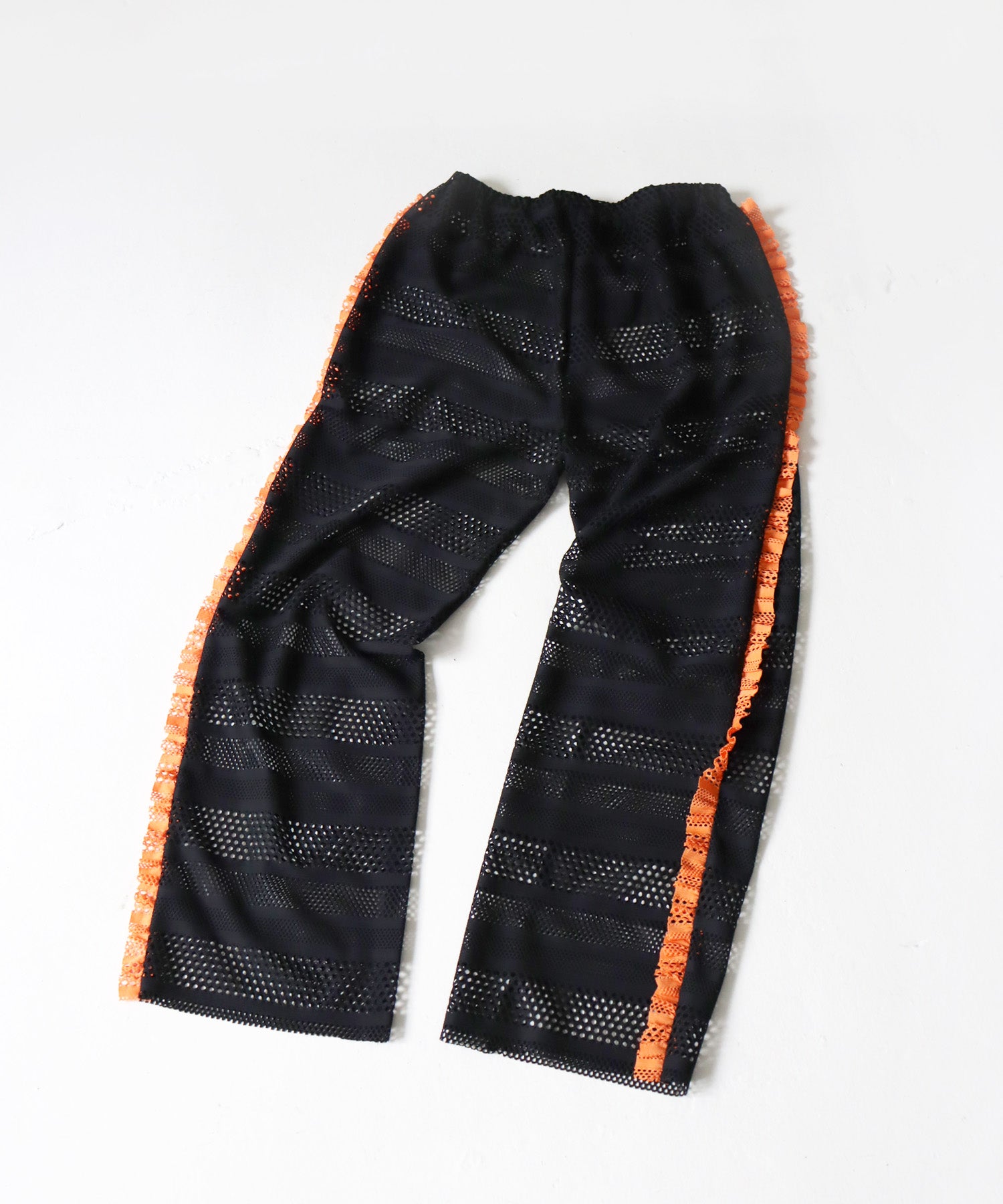 【セルフカット】サイドフリル ドットレース イージーパンツ