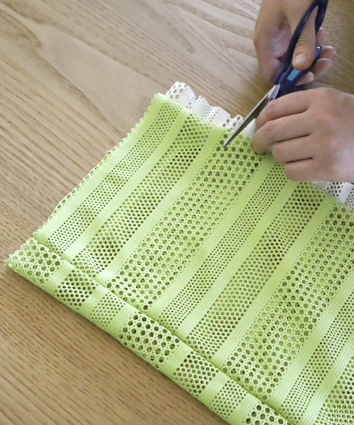 【セルフカット】サイドフリル ドットレース イージーパンツ