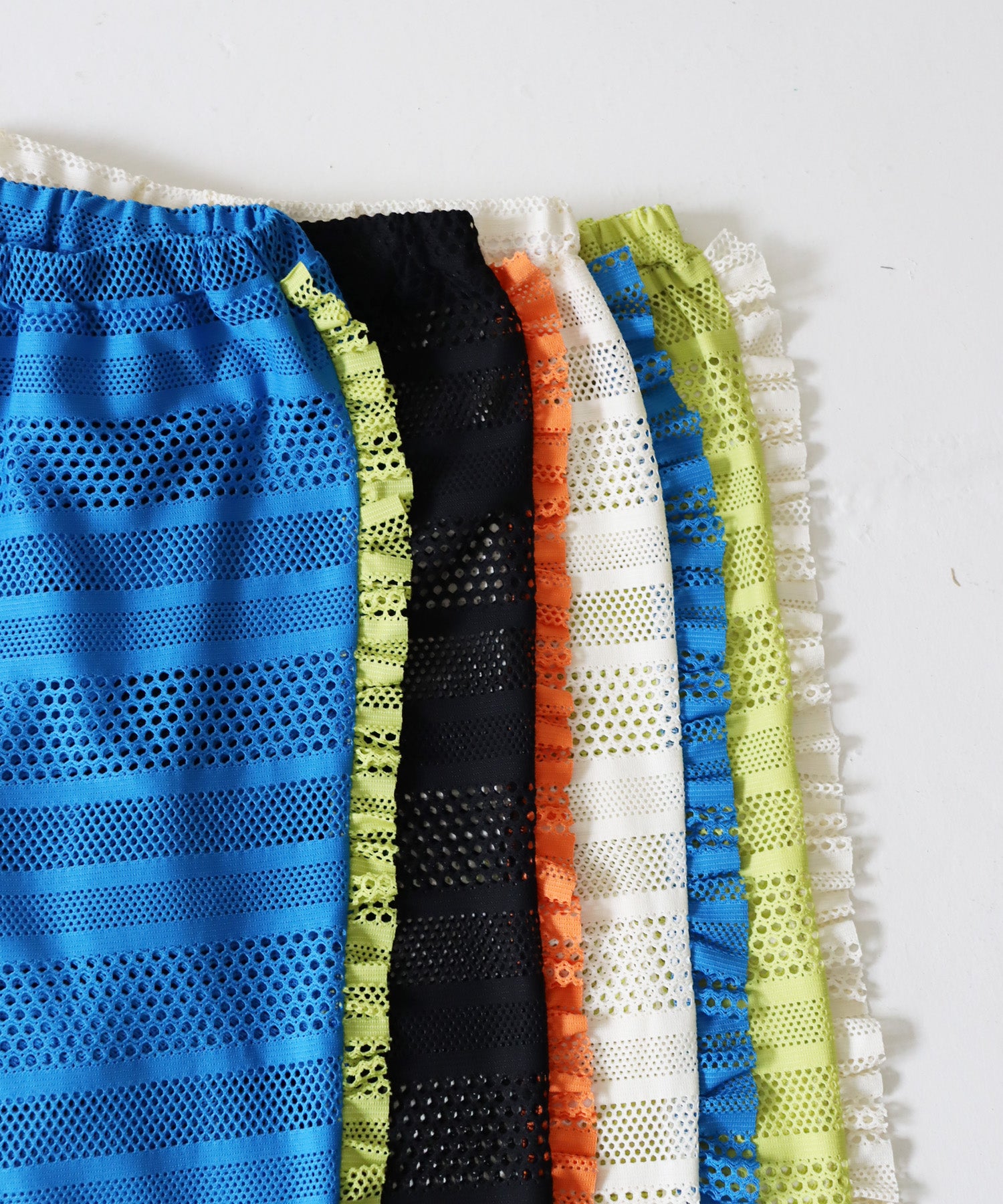 【セルフカット】サイドフリル ドットレース イージーパンツ