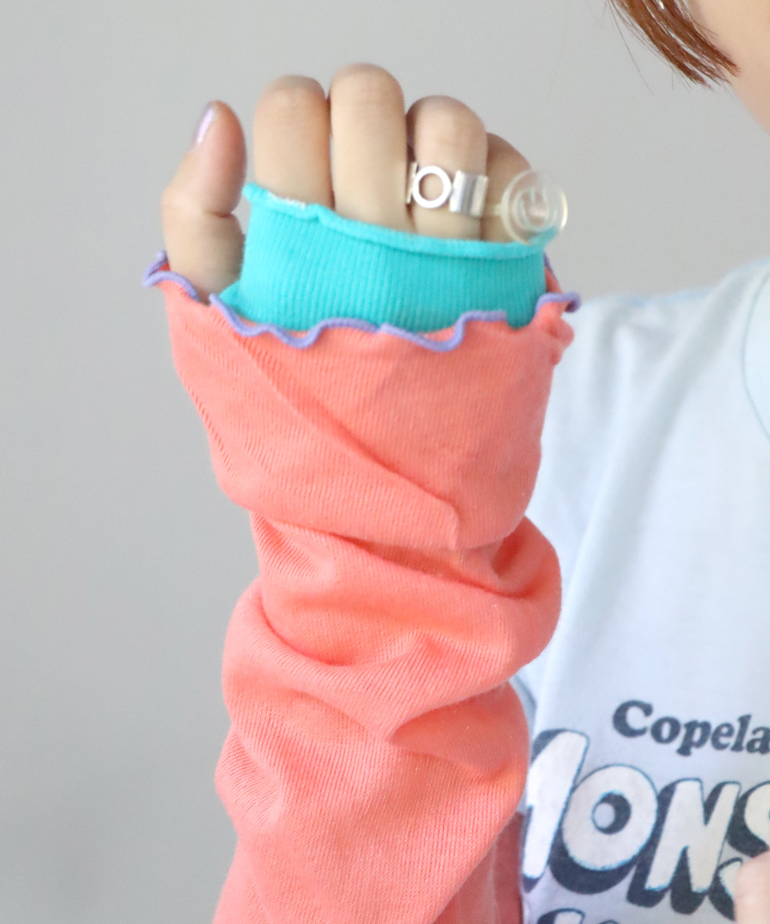 UVカット チューリップフリル アームカバー