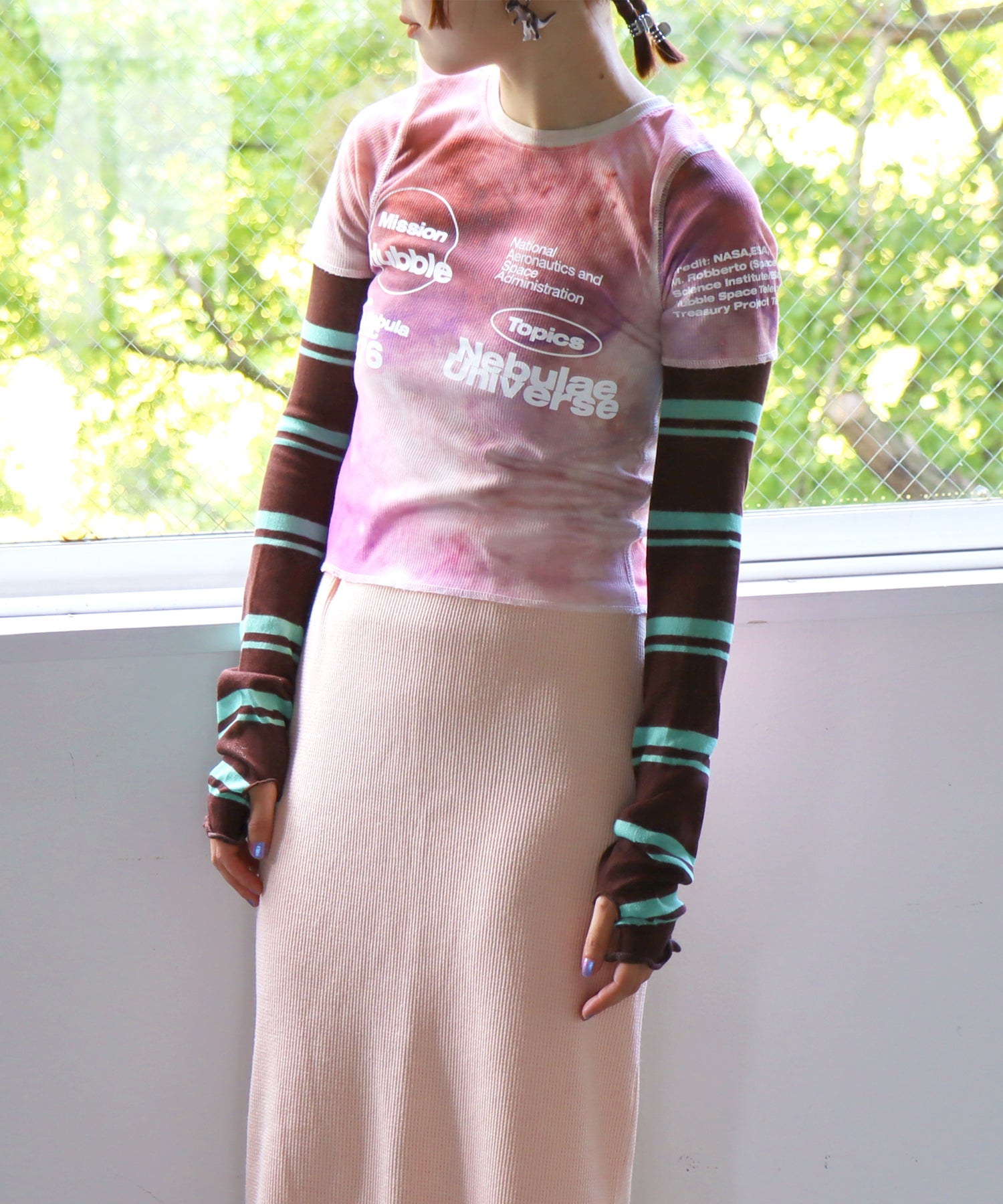 ＵＶカット マルチボーダー アームカバー