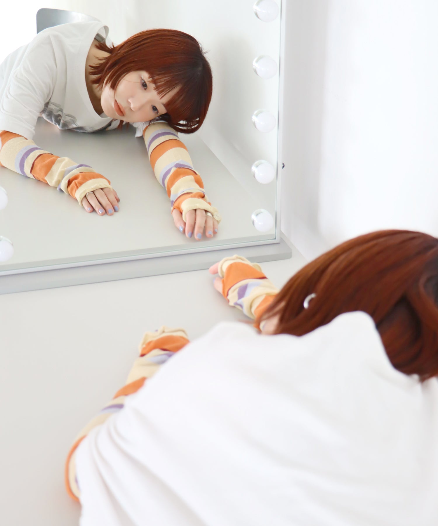 ＵＶカット マルチボーダー アームカバー