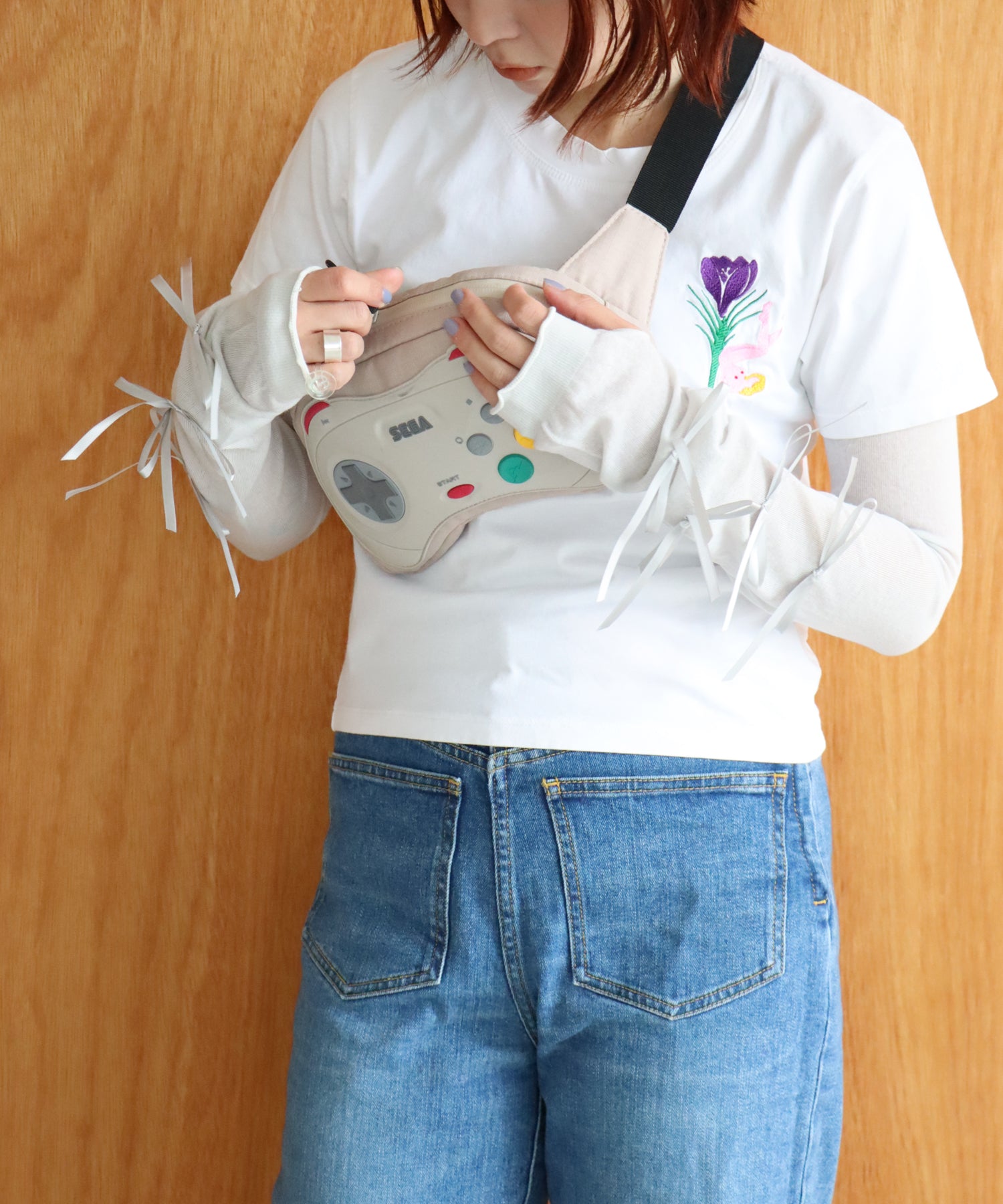 【期間限定価格】【ＵＶカット】 リボン＆リボン アームカバー