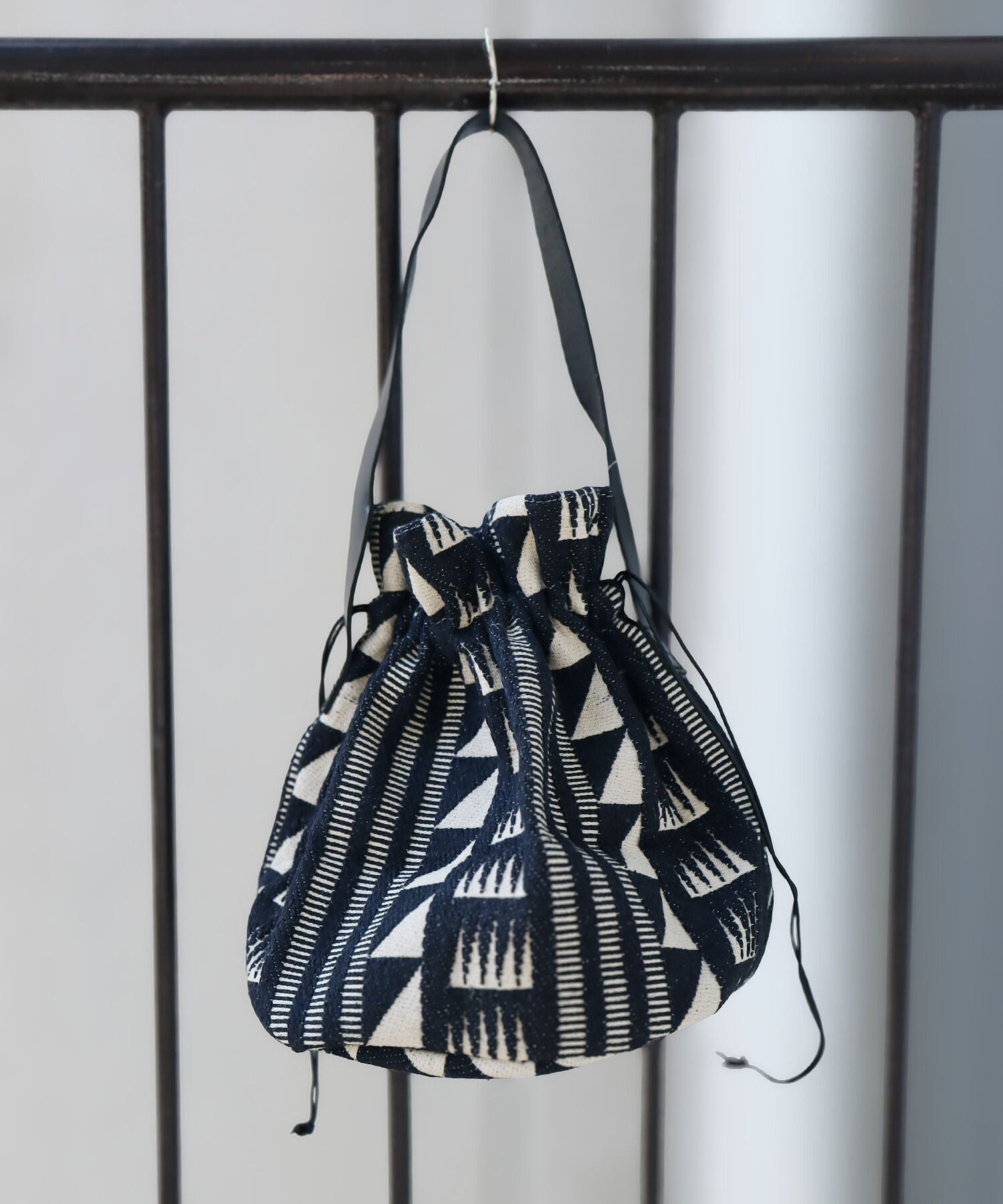 新柄追加! INDIA ジャガード 巾着バッグ