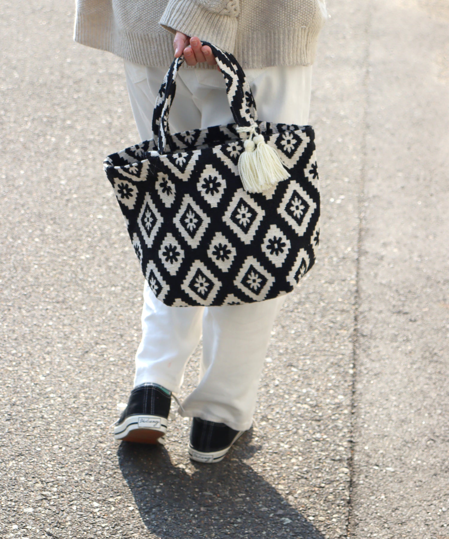 INDIAジャガード トートバッグ