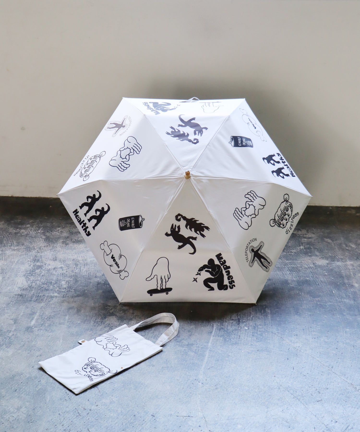 折りたたみ傘 Doodle 《晴雨兼用》UVカット99.9％・UPF50＋