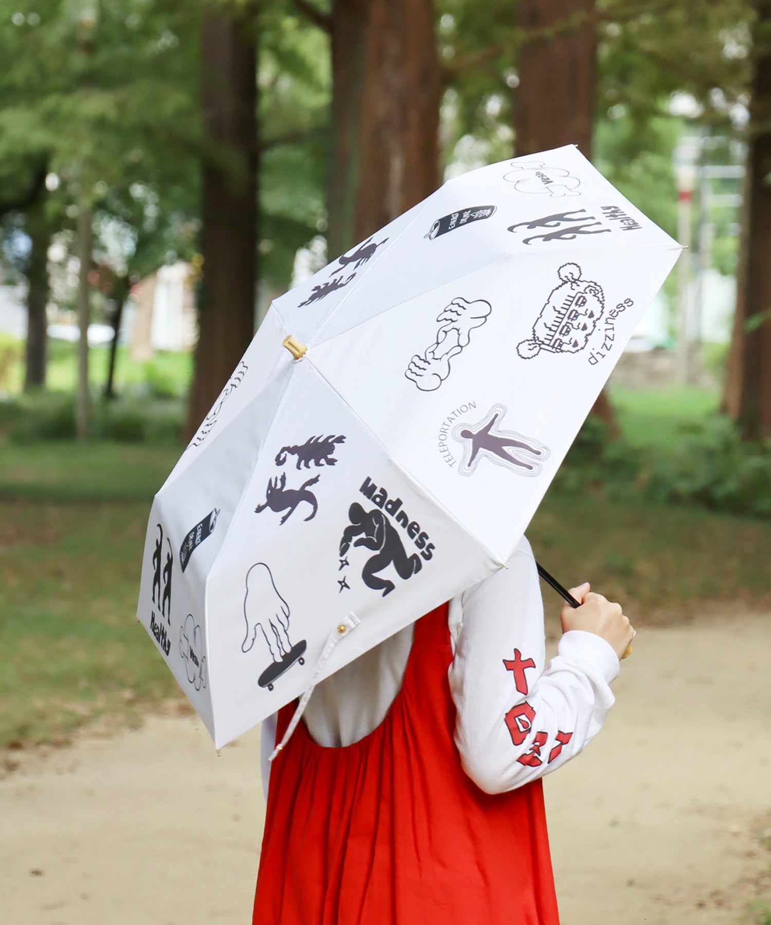 折りたたみ傘 Doodle 《晴雨兼用》UVカット99.9％・UPF50＋