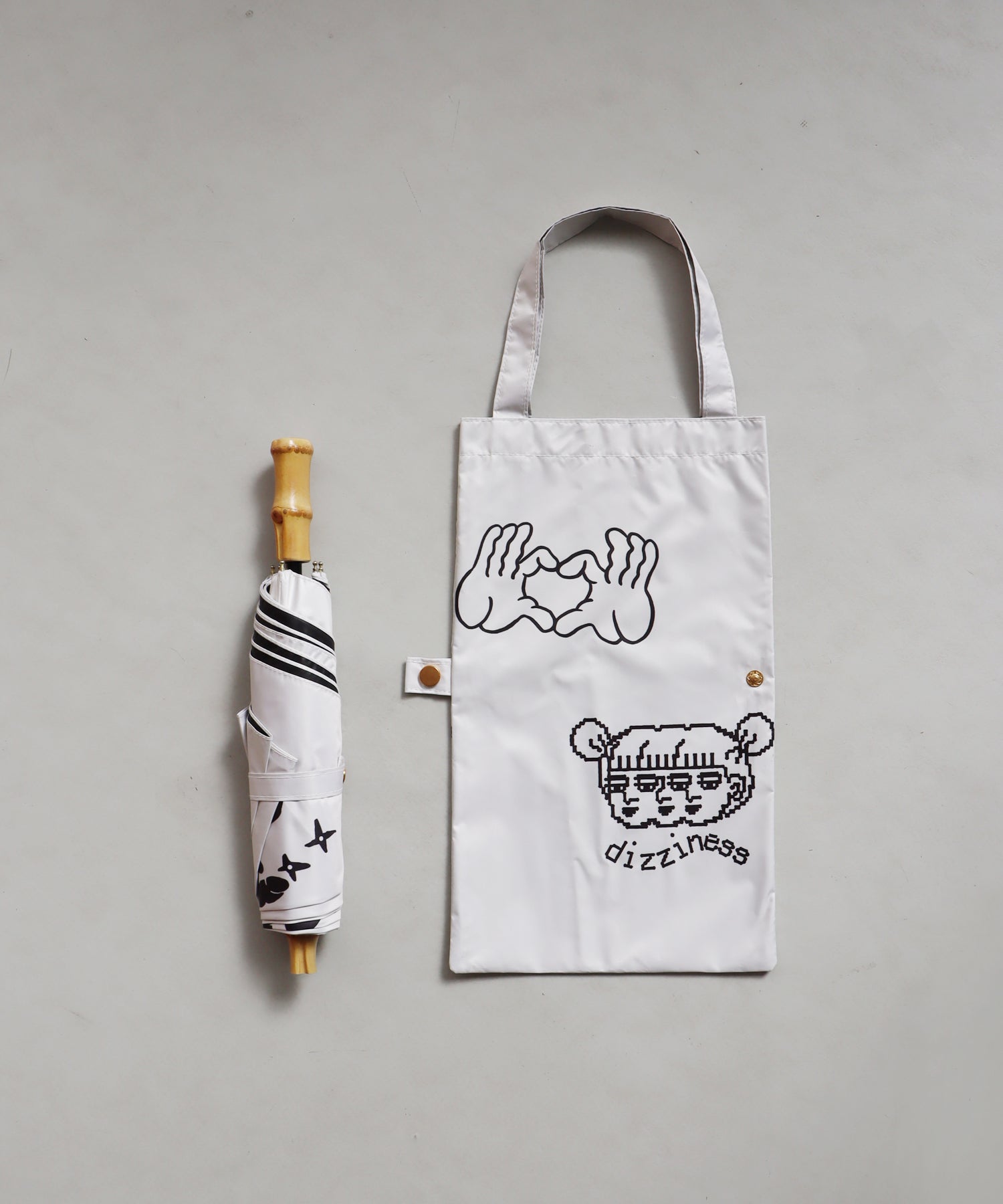 折りたたみ傘 Doodle 《晴雨兼用》UVカット99.9％・UPF50＋