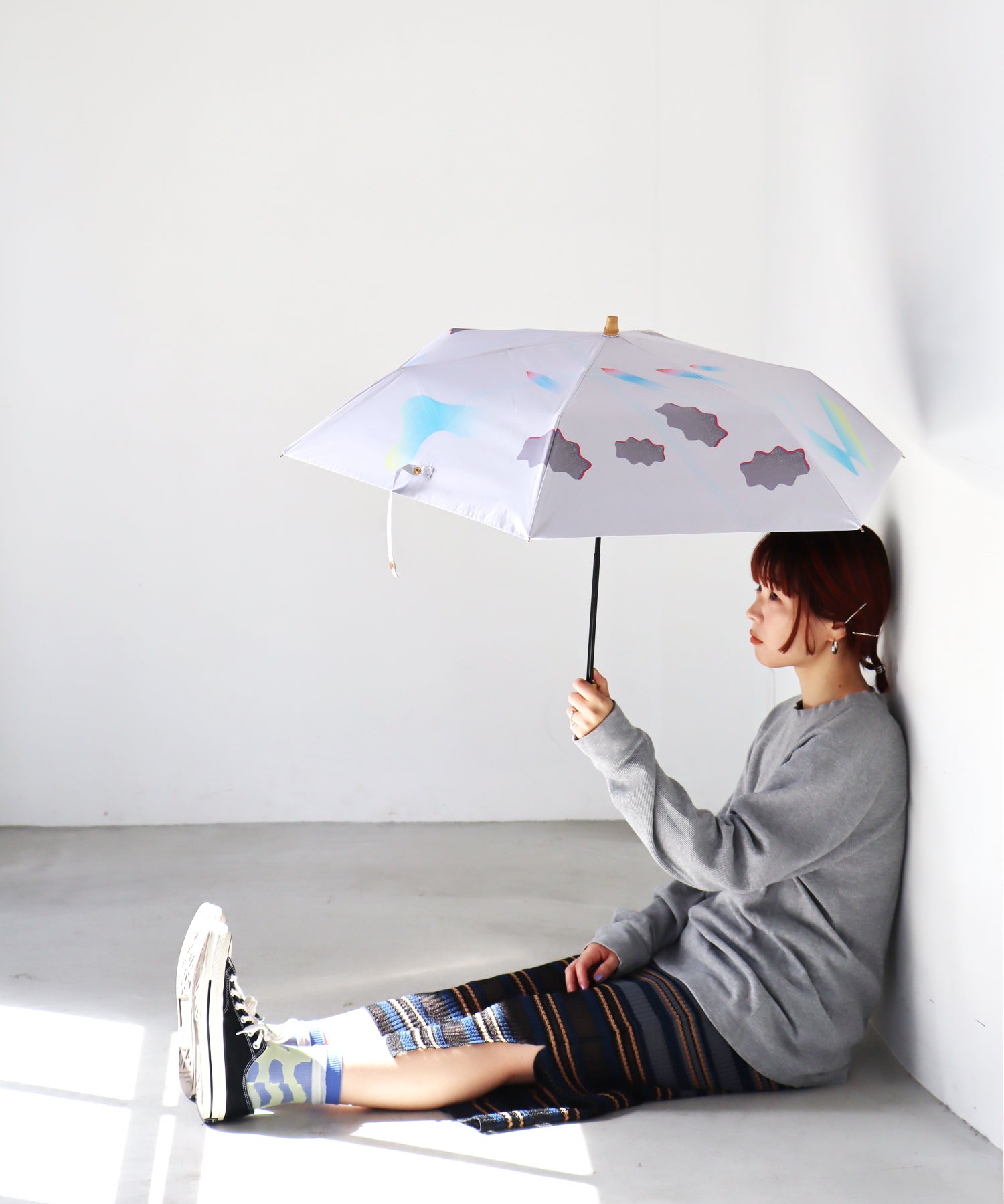 折りたたみ傘 Biotop《晴雨兼用》UVカット99.9％・UPF50＋