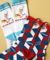 【2足組】COBATO × KIVISDOU コラボ クルーソックス