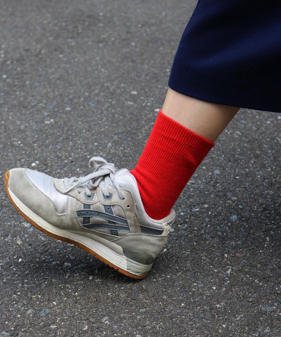 ゆるのびリブ ゴムなし クルーソックス｜1P（新色追加！）