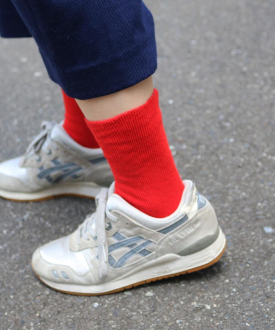 ゆるのびリブ ゴムなし クルーソックス｜1P（新色追加！）