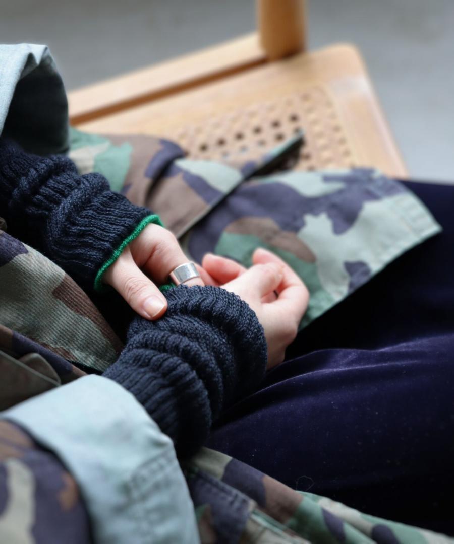 内側コットン 2WAYアームウォーマー＆レッグウォーマー (ショート丈)