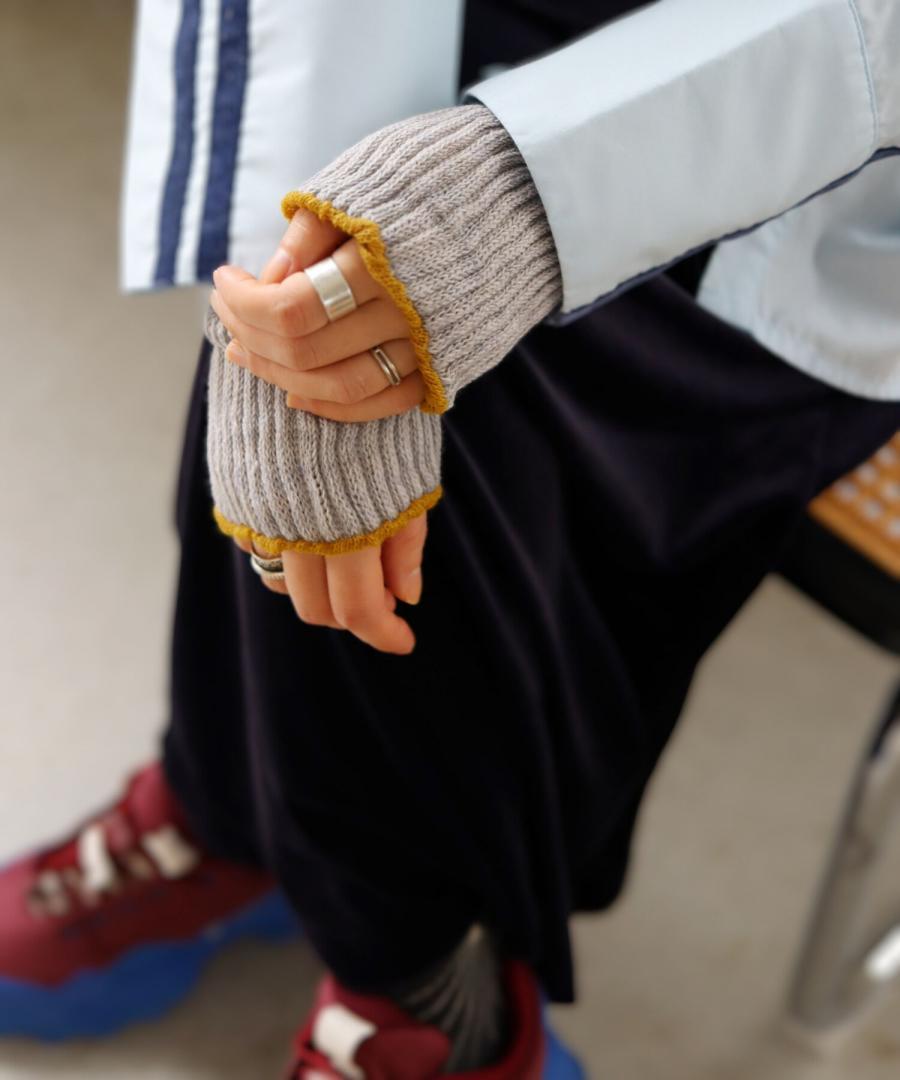 内側コットン 2WAYアームウォーマー＆レッグウォーマー (ショート丈)