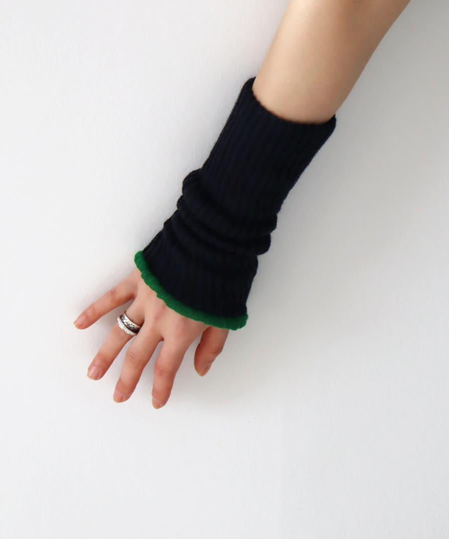 内側コットン 2WAYアームウォーマー＆レッグウォーマー (ショート丈)