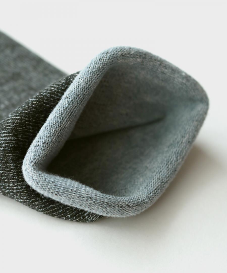 うちがわコットン ゴムなし クルーソックス｜1P