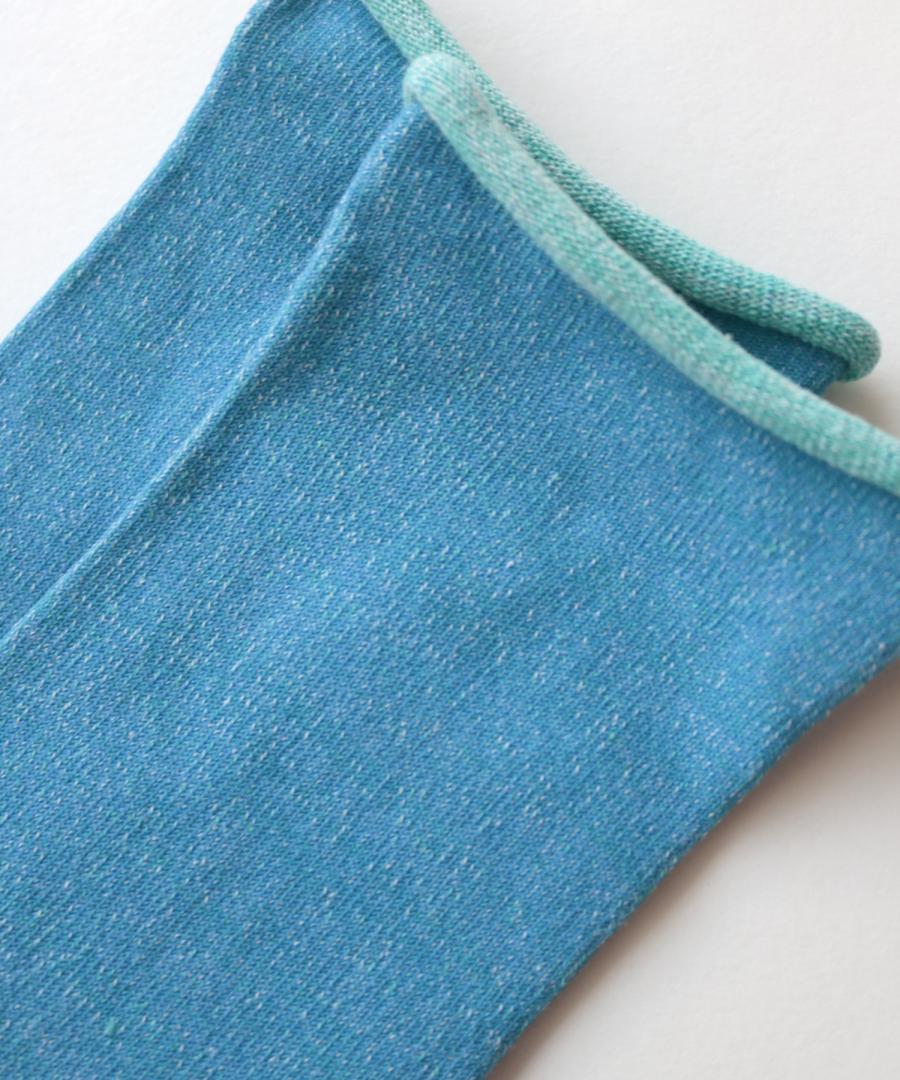 うちがわコットン ゴムなし クルーソックス｜1P