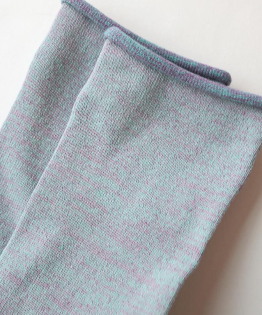 うちがわコットン ゴムなし クルーソックス｜1P