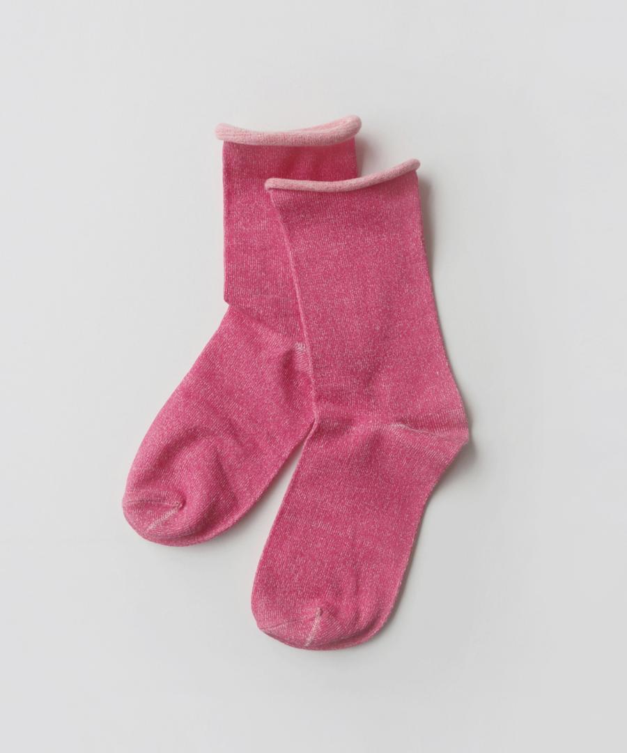 うちがわコットン ゴムなし クルーソックス｜1P