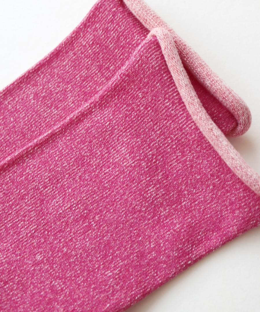 うちがわコットン ゴムなし クルーソックス｜1P