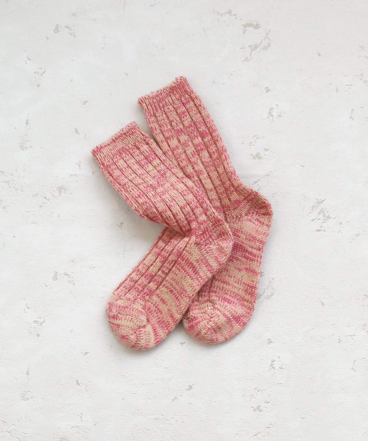 WOOL96％ ミックスローゲージ クルーソックス｜1P