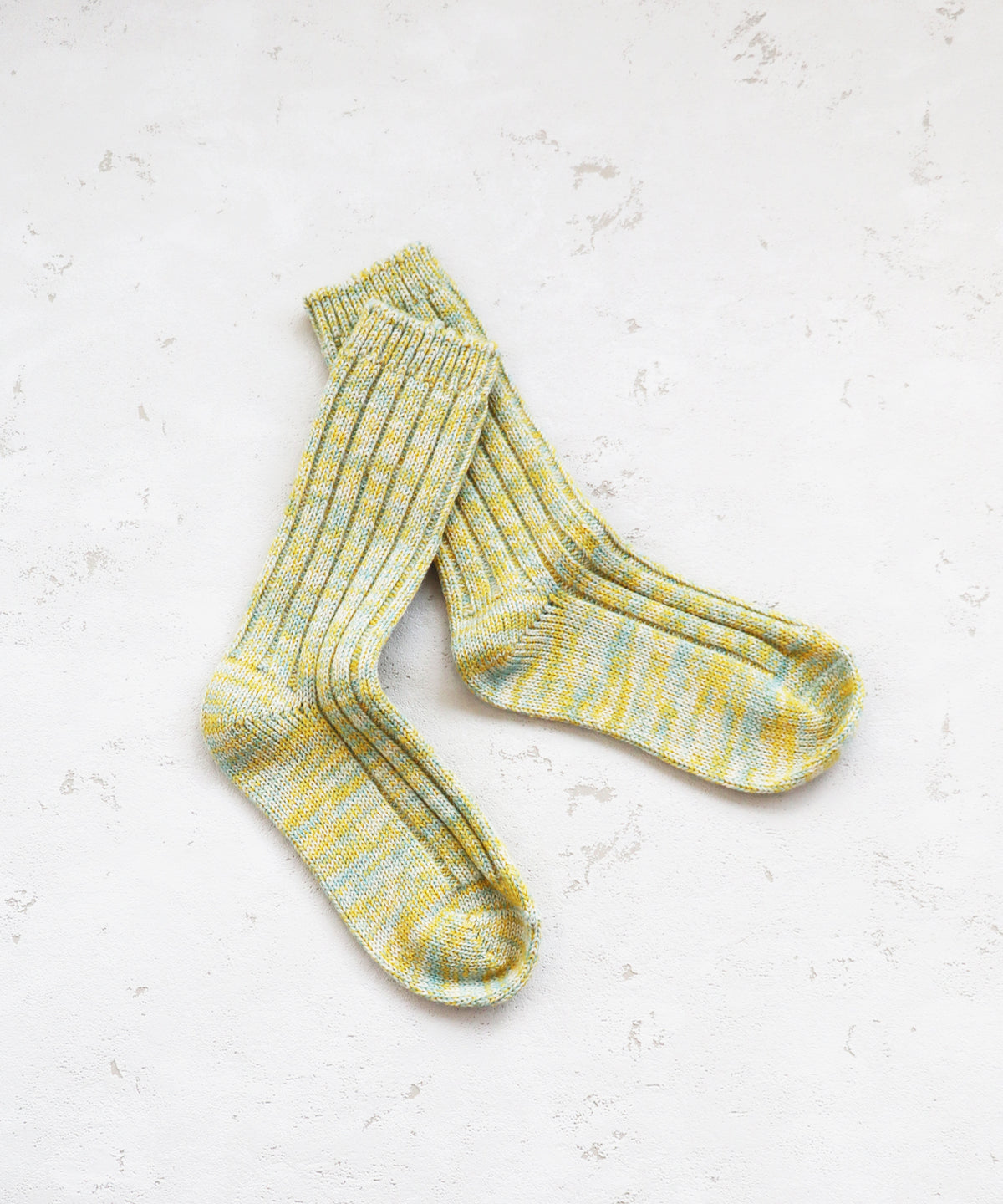 WOOL96％ ミックスローゲージ クルーソックス｜1P