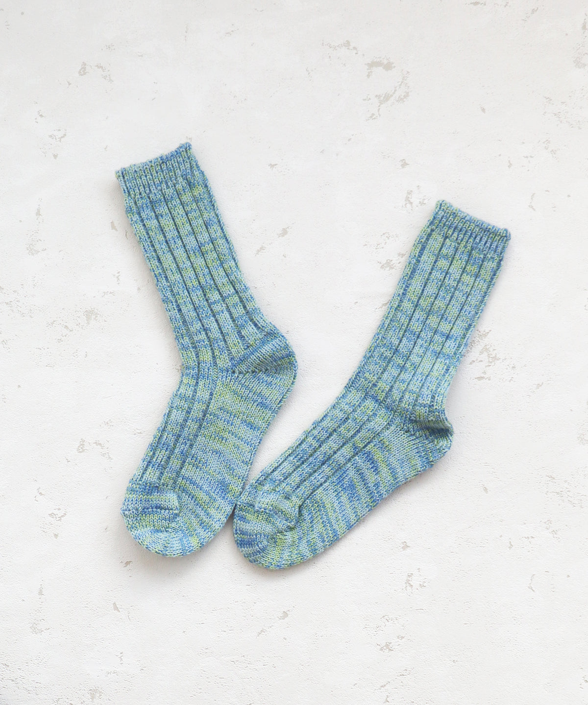 WOOL96％ ミックスローゲージ クルーソックス｜1P