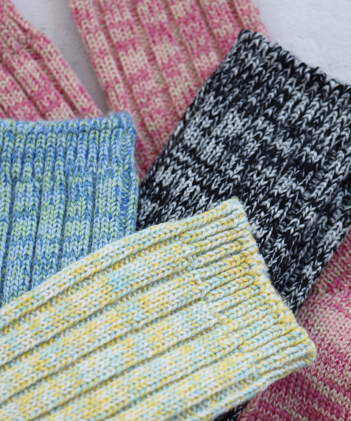 WOOL96％ ミックスローゲージ クルーソックス｜1P