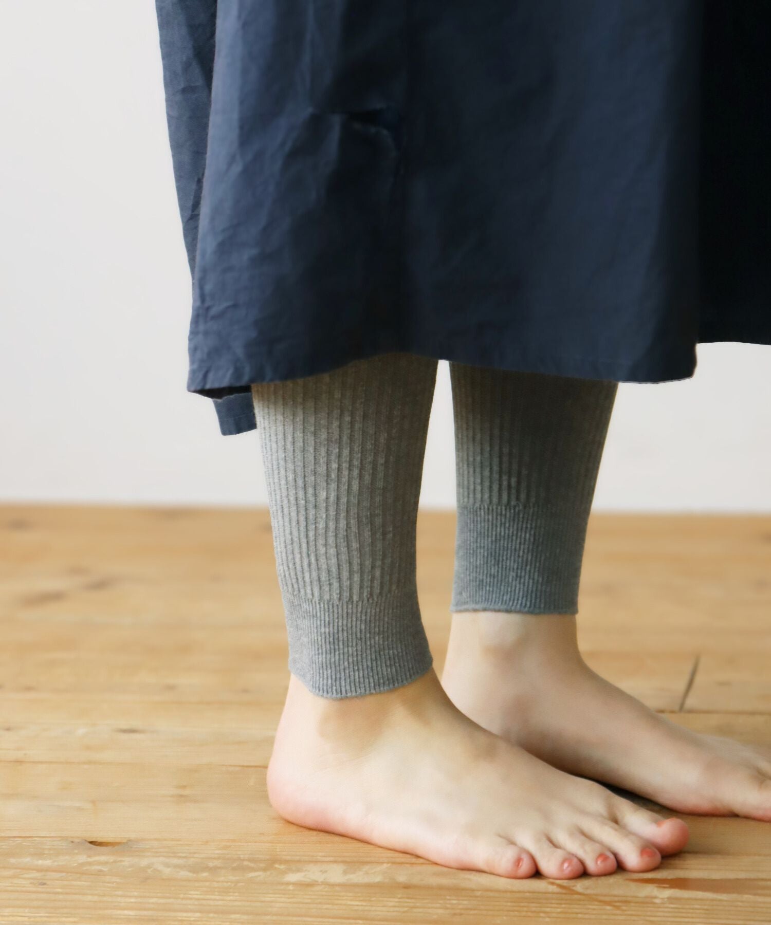 やわらかコットン リブレギンス – きびす堂