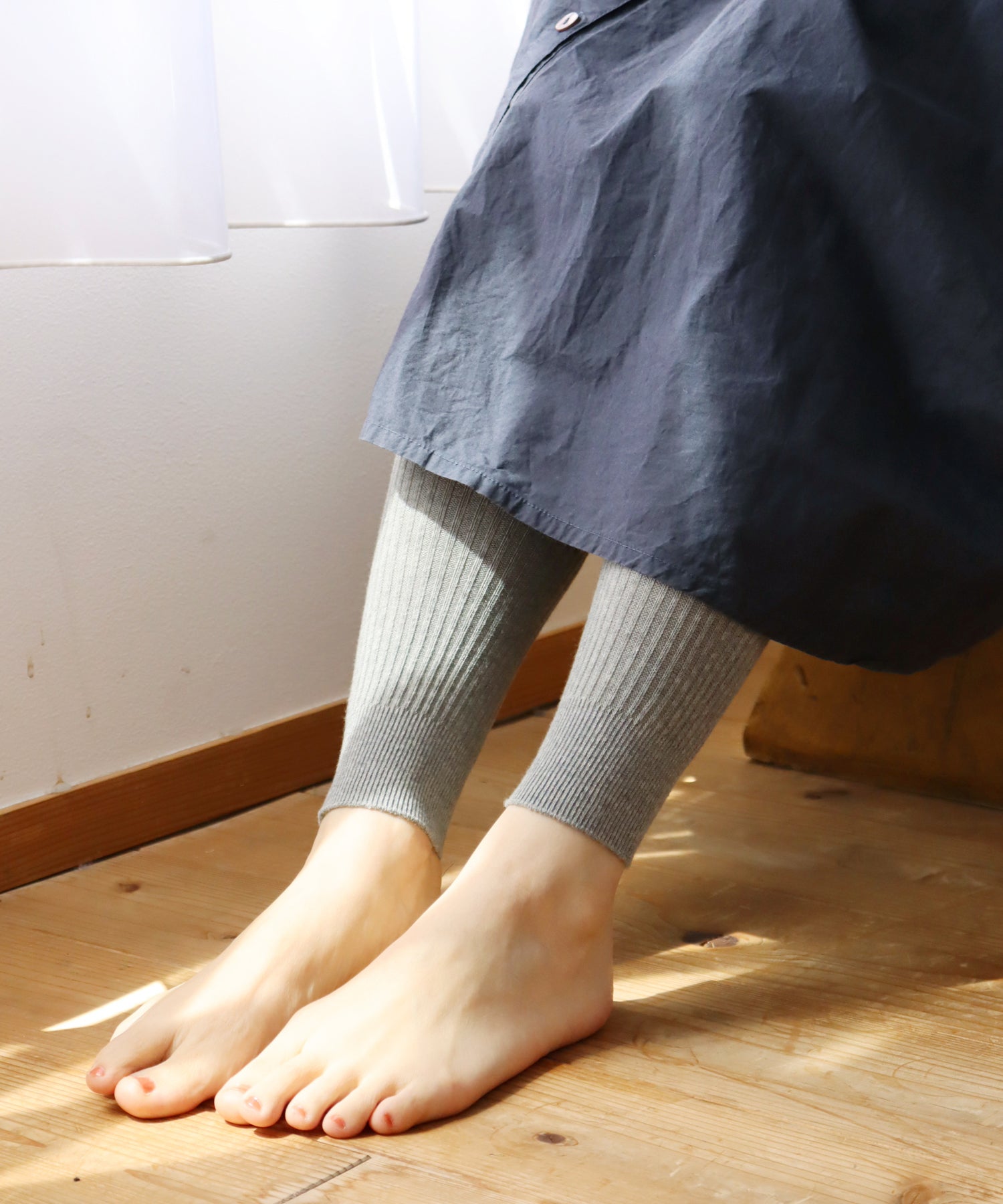 やわらかコットン リブレギンス – きびす堂