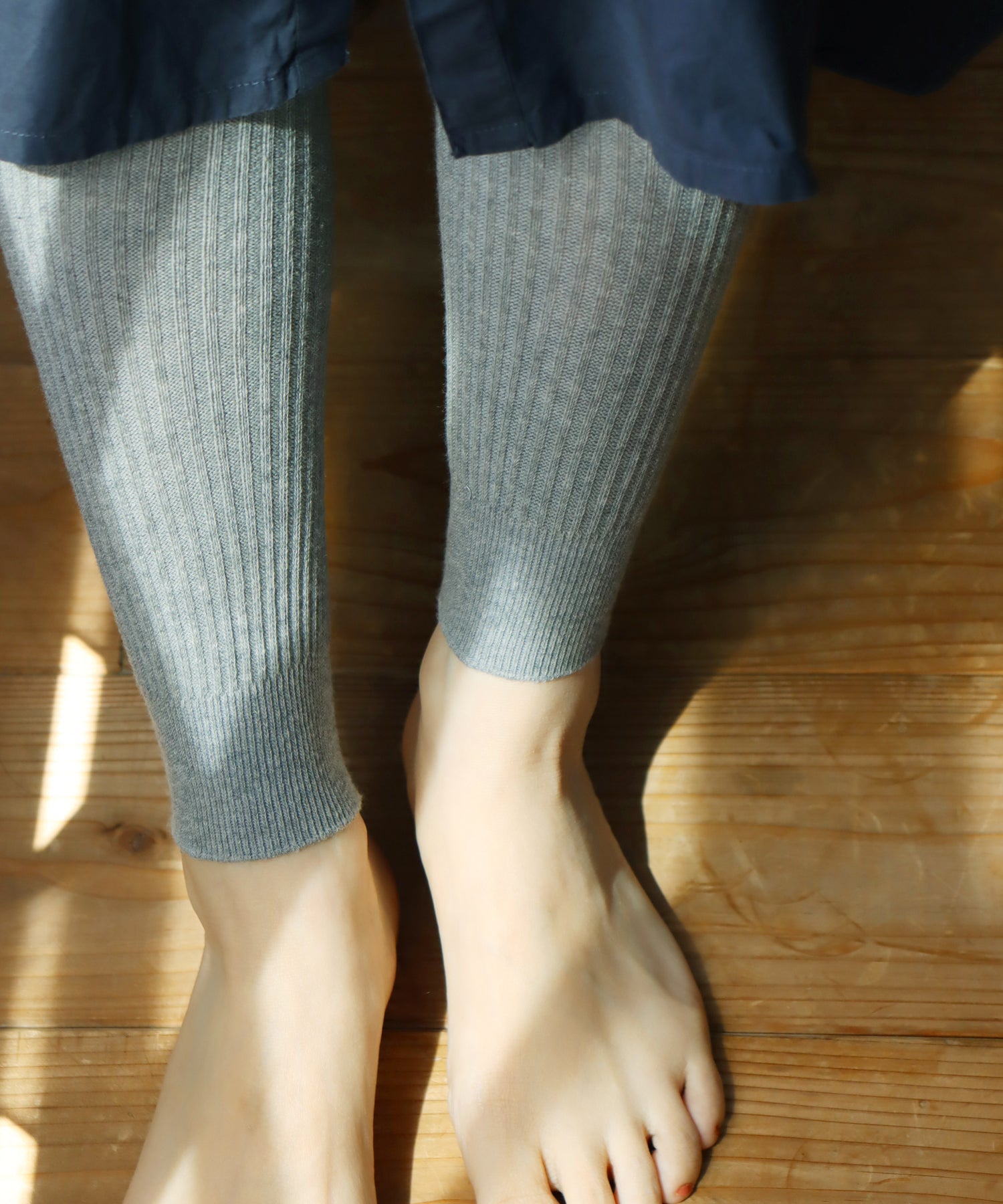 やわらかコットン リブレギンス – きびす堂